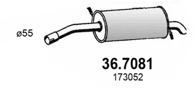 Silenciador posterior Citroën C5 III · Citroën C5 III Break · Peugeot 407