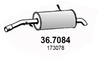 Silenciador posterior Peugeot 207 · Peugeot 207 SW