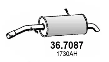 Silenciador posterior Peugeot 207 · Peugeot 207 Hatchback Van · Peugeot 208 I