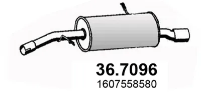 Silenciador posterior Peugeot 208 I · Peugeot 208 Hatchback Van