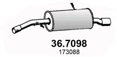 Silenciador posterior Peugeot 207 · Peugeot 207 CC · Peugeot 207 SW