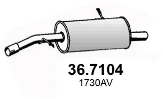 Silenciador posterior Peugeot 207 · Peugeot 207 SW · Peugeot 207 Saloon
