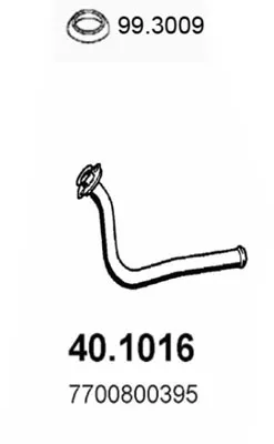 Tubo de escape Renault RAPID Box Body/MPV · Renault CLIO I · Renault CLIO I Hatchback Van