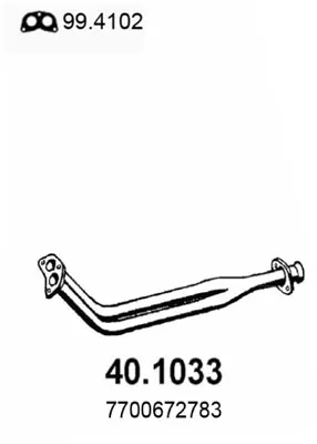 Tubo de escape Renault 14