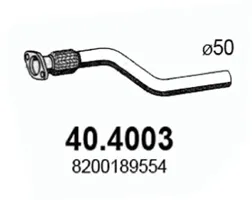 Tubo de escape Renault MEGANE II · Renault SCÉNIC II · Renault MEGANE II Coupé-Cabriolet