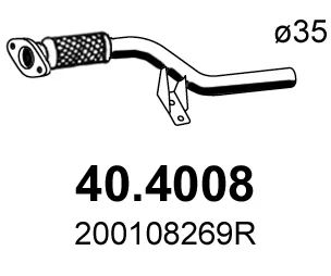 Tubo de escape Renault CLIO IV · Renault CLIO IV Grandtour · Renault CAPTUR I