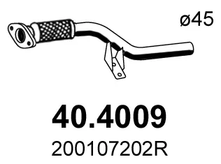 Tubo de escape Renault CLIO IV · Renault CLIO IV Grandtour · Renault CAPTUR I