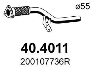 Tubo de escape Renault MEGANE III Hatchback · Renault MEGANE III Coupe · Renault MEGANE III Grandtour