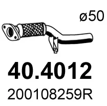 Tubo de escape Renault MEGANE III Hatchback · Renault MEGANE III Coupe · Renault MEGANE III Grandtour