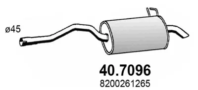 Silenciador posterior ASSO 40.7096