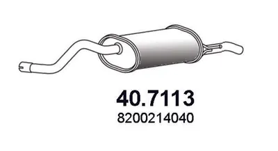 Silenciador posterior ASSO 40.7113