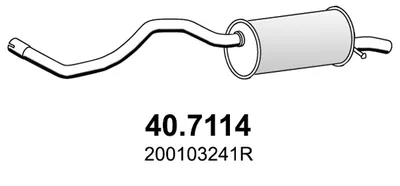 Silenciador posterior Renault CLIO IV · Renault CLIO IV Grandtour · Renault CLIO IV Hatchback Van