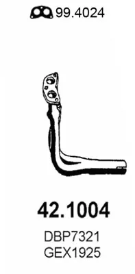 Tubo de escape Rover 200 I Saloon