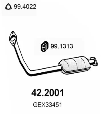 Presilenciador Rover 100 / METRO Hatchback
