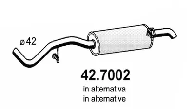 Silenciador posterior Austin METRO I Fastback · Rover 100 / METRO Hatchback