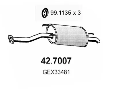 Silenciador posterior Peugeot PARTNER Box Body/MPV · Rover 200 II Hatchback · Rover 200 II Convertible