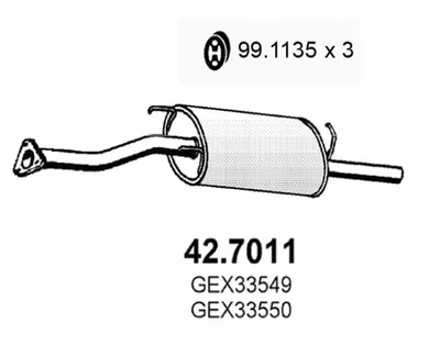 Silenciador posterior Rover 200 II Hatchback · Rover 200 Coupe