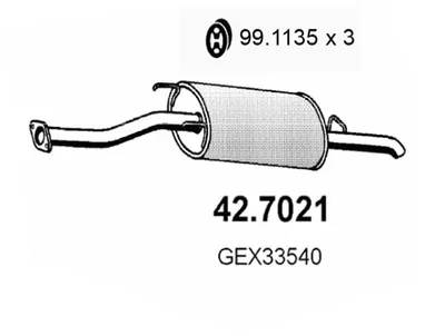 Silenciador posterior Rover 400 II