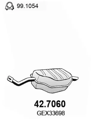 Silenciador posterior Rover 75