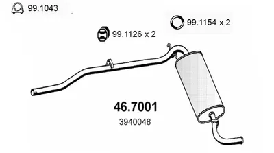 Silenciador posterior Seat RONDA