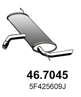 Silenciador posterior Seat LEON · Seat LEON SC · Seat LEON ST