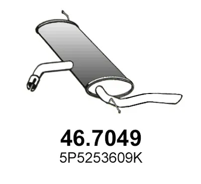 Silenciador posterior Seat TOLEDO III · Seat ALTEA XL