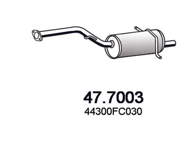 Silenciador posterior Subaru FORESTER