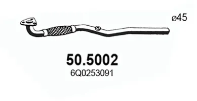 Tubo de escape Seat IBIZA III · Seat CORDOBA · Skoda FABIA I