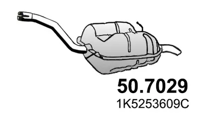Silenciador posterior Skoda OCTAVIA II · Skoda OCTAVIA II Combi