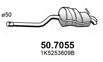 Silenciador posterior ASSO 50.7055