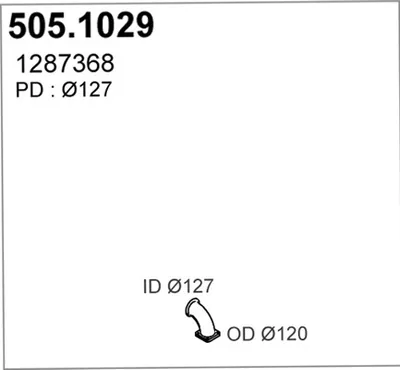 Tubo de escape ASSO 505.1029