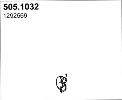 Tubo de escape ASSO 505.1032
