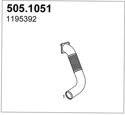 Tubo de escape ASSO 505.1051