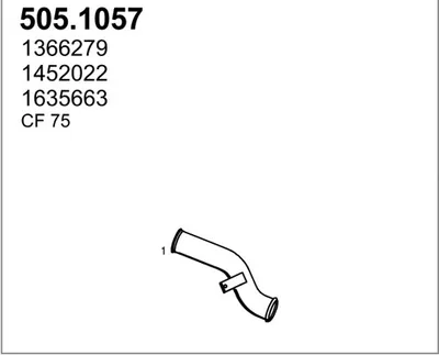 Tubo de escape ASSO 505.1057