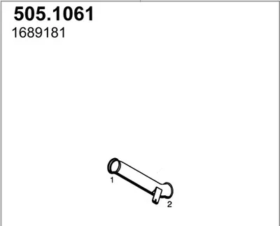 Tubo de escape ASSO 505.1061