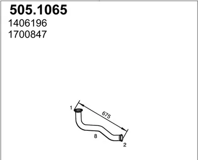 Tubo de escape ASSO 505.1065