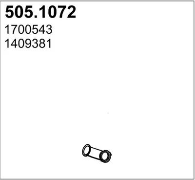 Tubo de escape ASSO 505.1072