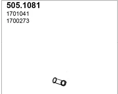 Tubo de escape ASSO 505.1081