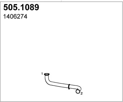Tubo de escape ASSO 505.1089