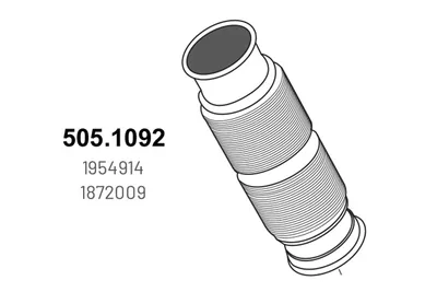 Tubo de escape ASSO 505.1092