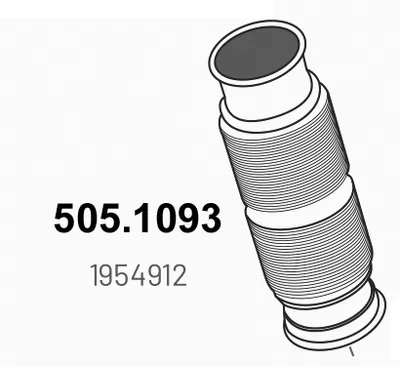 Tubo de escape ASSO 505.1093