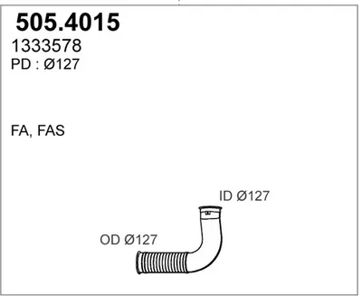 Unión flexible, escape ASSO 505.4015