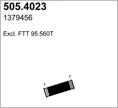 Unión flexible, escape ASSO 505.4023