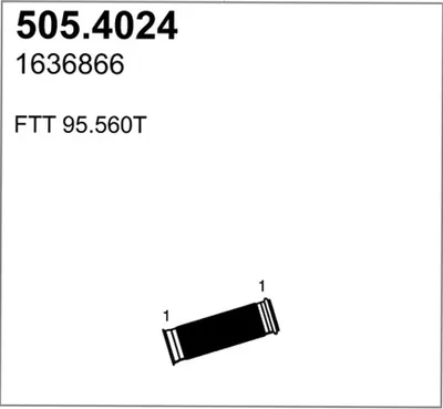 Unión flexible, escape ASSO 505.4024