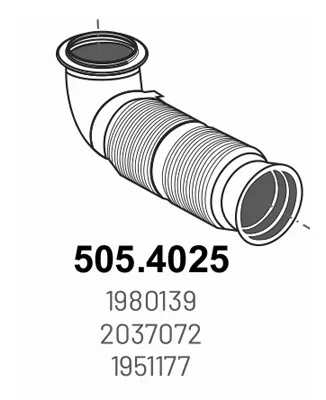 Tubo de escape ASSO 505.4025