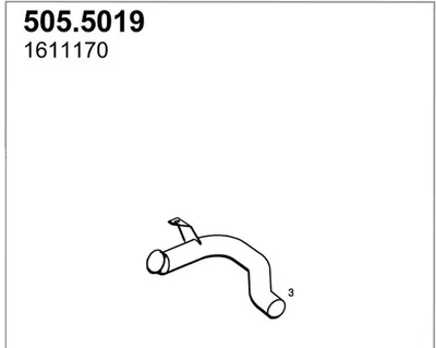 Tubo de escape ASSO 505.5019