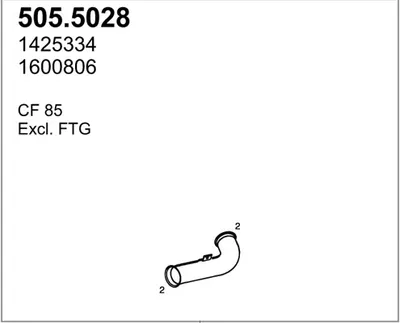 Tubo de escape ASSO 505.5028