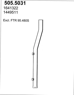 Tubo de escape ASSO 505.5031