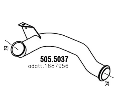 Tubo de escape ASSO 505.5037
