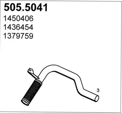 Tubo de escape ASSO 505.5041